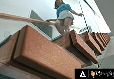 Nearsighted MILF Lexi Luna fucks Hailey Rose