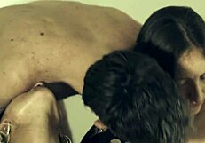 Watch these amateurs suck tongues and masturbate in a wild 3some group fetish frenzy!