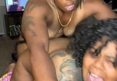 Intense Doggystyle Faces Of Ebony Bbw Girlfriend In Rough Lesbian Session