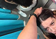 Can You Imagine Risky Sex With Hard Facefuck In Fitting Room?