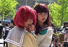 love live sunshine cosplay costumes in action