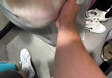 Can You Imagine Risky Sex With Hard Facefuck In Fitting Room?