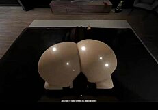 after the party, the big black cock dominated the big ass and tits