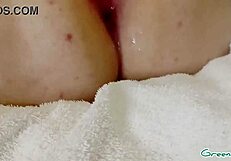 Master Plays with Slave's Ass and Pussy