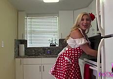 Cristi Ann Engages In Intense Lesbian Muff Diving In The Kitchen