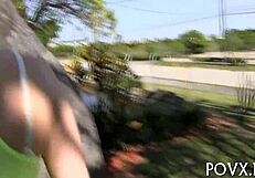 Nikki Lavay sucks cock in hardcore POV