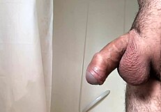 Masturbation before a hot bath.
