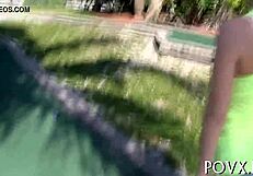 Nikki Lavay sucks cock in hardcore POV