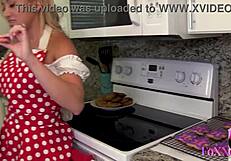Cristi Ann Engages In Intense Lesbian Muff Diving In The Kitchen