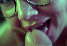 Oh, Watch This Dissolute Woman Suck Her Man's Cock!