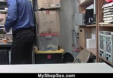 violet rain gets taken to the maintenance room after being suspected of shoplifting at the store