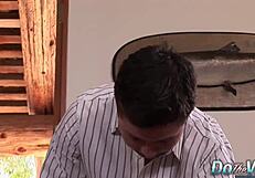 Milf Aimee Addison Holds Cuckolds Hands While Riding A Stranger