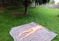 a pervert at the beach pulls out his cock you wont believe what happens next