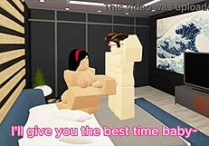 couple fucks hard in roblox
