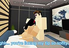 couple fucks hard in roblox