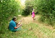 Grandparents Relieve Their Longing For Good Sex By Finding A Nymphomaniac Girl At The Picnic