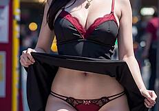 Show Me Your Panties Under Skirt?