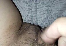 Flash Pussy And Black Slip Provocatively