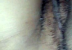 Check out this amateur ebony close-up with big black cock and wet pussy