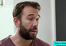 Sexy Big Tit Asian Masseuse Gives Wet Nuru Massage