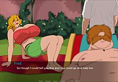 Busty Blonde Milf Enjoys Secret Fun Near Husband