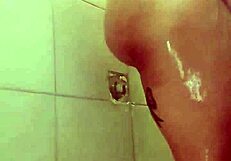 quick shower tease with big tits