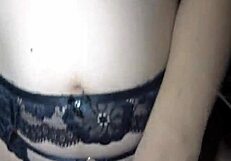 Left alone with sister's boyfriend in dorm for hot cum filling