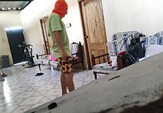 Stepmother relaxes on sofa before stepson fucks her intensely