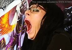 Asmr Kisses with Petite Goth Teen in Glasses