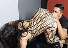 Fucking His Hot Wife in Sexy Lingerie