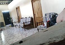 Stepmother relaxes on sofa before stepson fucks her intensely