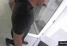 dyke nanny gets caught with her face in girlfriends snatch