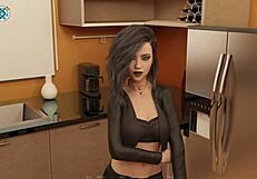 Elmwood university 07 - brunette cheerleading captain gets a rough face fuck with big white cock