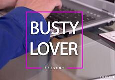 Busty lovers wanna see sensual janes big tits fucked hard in threesome