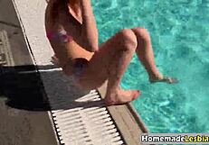 Alex and Addison lick pussies wildly in hotel room!