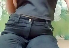 beautiful indian girl enjoys solo yoga