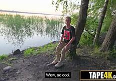 Sporty Russian Cougar Picks Up Nerdy Dude Jogging And Fucks Him Home