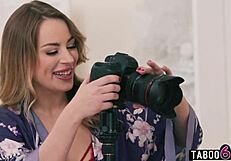 lesbian wives scarlett alexis and anna claire clouds enjoy a strapon