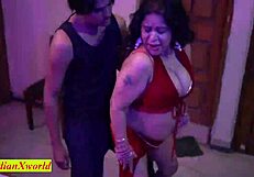 Indian Neighbor Aunty Engages In Dirty Talking Hardcore Sex With Young Man