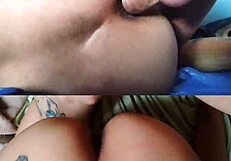 My ass compilation eaten by my big-dicked husband