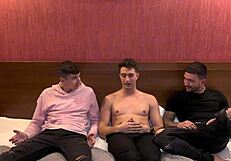 Gangbang with Little 18+ Chloe and Three Monster Cocks