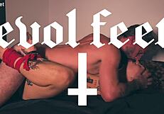 Intense Ecstasy from Foot Fucking Tight Pussy