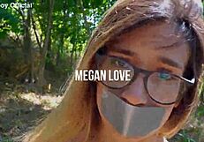 Picnic with Meegan turns into an outdoor ass worshiping and face fucking session