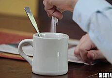 petite latina jumped on a strangers huge hard dick