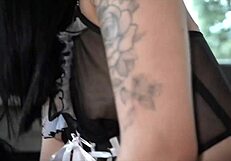 a latina group orgy in lingerie leads to hardcore sex, deep orgasms, and cum on faces of three actresses