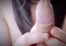 She loves licking my pre-cum before the blowjob