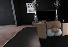 Busty Goth Friend Gets Fucked In Roblox Game