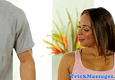 massaged babe doggystyled on all fours