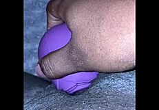 ebony bbw masturbates pussy and squirts in homemade video