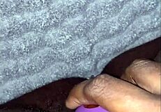 ebony bbw masturbates pussy and squirts in homemade video